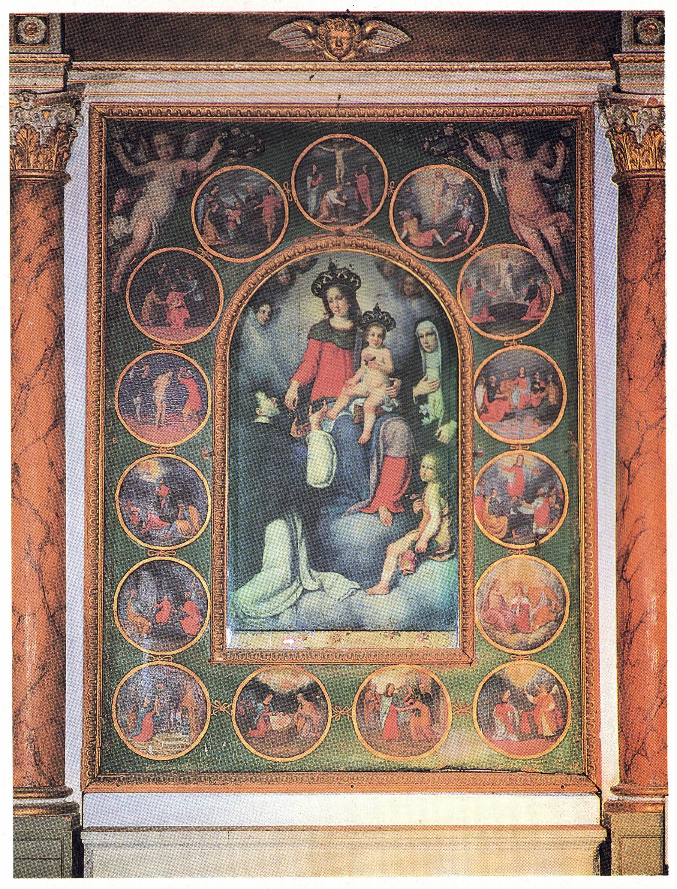 MADONNA DEL ROSARIO 1585 CHIESA SANTA MARIA A RIPA